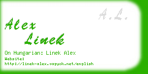alex linek business card